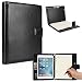 COOPER FOLDERTAB Padfolio Case compatible with iPad Mini 4 | Business Executive Organizer with Notepad | Vegan Leather, Left Right Handed Binder, Notebook Refill, Pockets | Apple A1538 A1550 (Black)