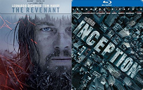 Steelbook Inception & The Revenant Exclusive Blu Ray 2 Pack Leonardo DiCaprio Movie Double Feature Special Edition Set