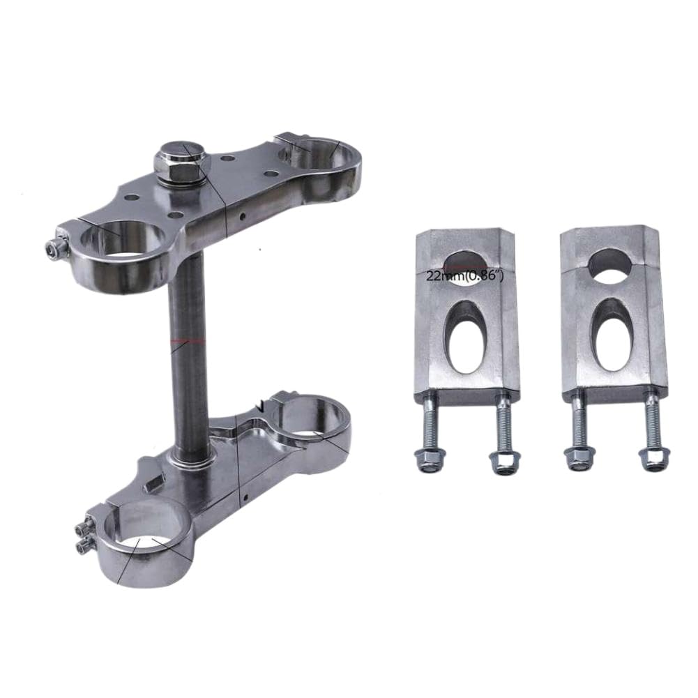 Xbtoubuey Onecolor Motorcycle Triple Tree Clamps Mount Risers Steering Stem 45Mm 48Mm Compatible With Apollo Klx110 Crf50 Pit Bike