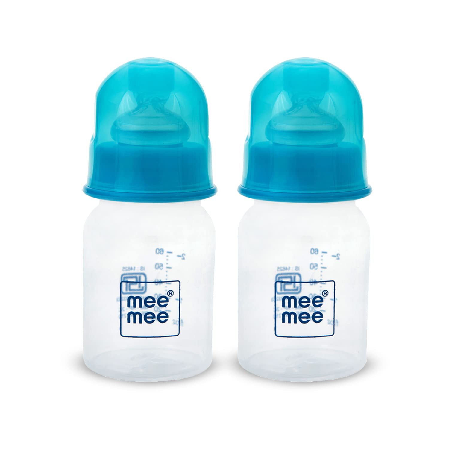 Mee Mee 60ml Easy Flo Premium Baby Feeding Bottle (Blue, Pack of 2) (B01N25XPEA) Amazon Price History, Amazon Price Tracker