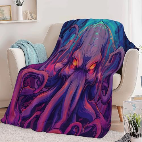 Couvertures polaire douce et légère camping et voyage couleur violette - 4
