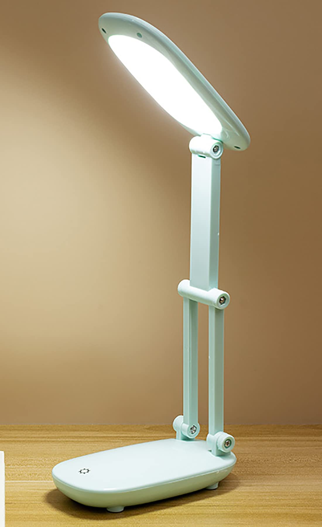 WIEAYUMEI Foldable LED Desk Lamp Portable Reading Lamp Compact Touch Switch Control Dimming Eye Care Book Lamp Green