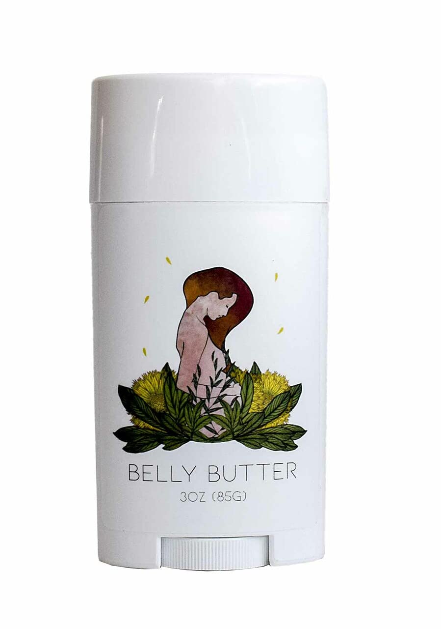 Belly Balm - Mom-to-Be Cocoa Butter Moisture Stick - Stretch Mark Protection, Improve Skin's Elasticity with Plant-Derived Ingredients, All-Natural, Hypoallergenic, Made in USA by DAYSPA Body Basics