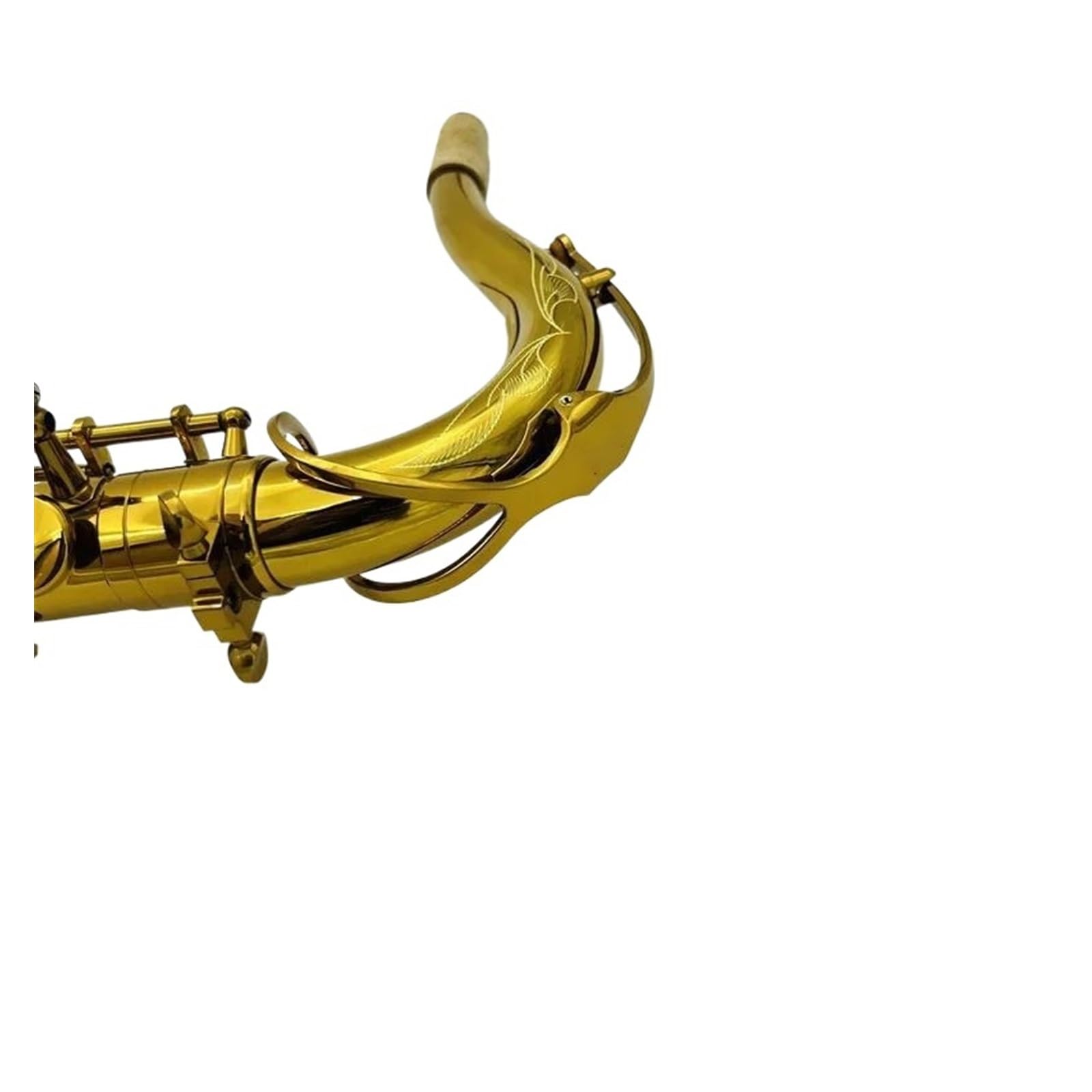 Saksofon Tenorowy Bb Instrument Dęty Blaszany Z Futerałem Rękawiczkami Paskiem I Szczotką Saksofon