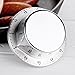 10pcs Stainless Steel Kitchen Timer with Magnetic Base Manual Mechanical Cooking Timer Countdown Cooking Tools(Black)