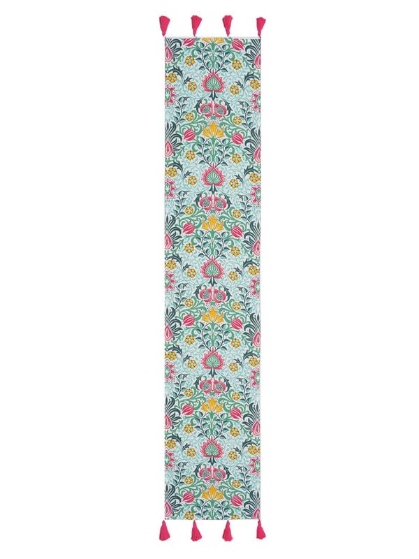 Image of Blanc 9 Isla Home & Kitchen Pure Cotton Printed 4 /6 Seater Table Runners|(33x182) cm