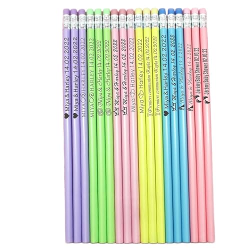 Crayons personnalisés pour mariage et décoration de table festive