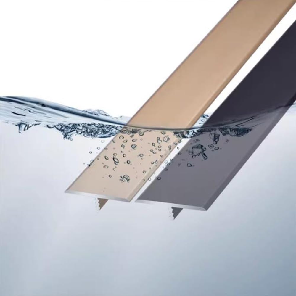 HCZION Tira De Transición De Aluminio Tira De Umbral De Piso Con Moldura En T, Tiras De Transición De Piso De 90cm, Unión De Espacios Para Pisos, Tira Divisoria Plana Para Puertas (Color : Black-40mm