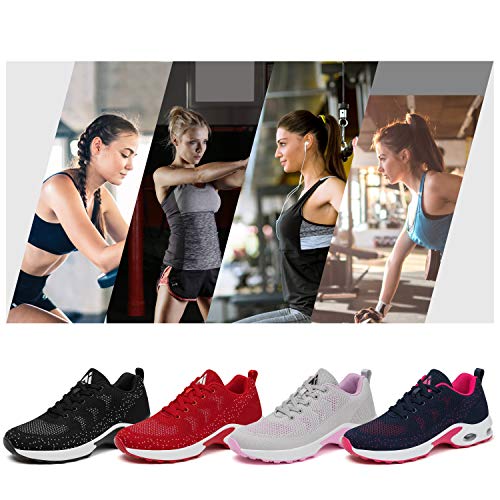 Image of Mishansha Womens Sneakers Air Cushion Running Tennis Shoes Women Lightweight Arch Support Walking Shoes