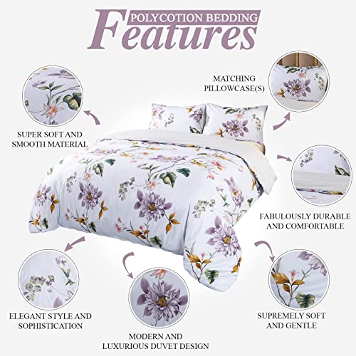 Qucover Set copripiumino per letto singolo, motivo...