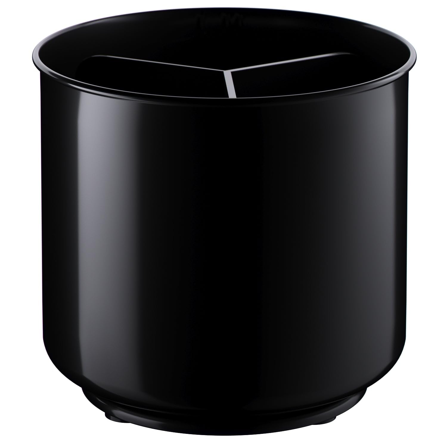 Cooler Kitchen Jumbo Extra Large Sturdy Rotating Black Utensil Holder Caddy