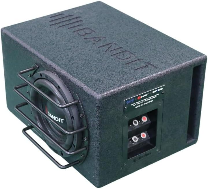 BANDIT6.5 Despacito Single 6.5-inch Subwoofer in A Box Cabinet 600 Wrms 1200 Watts Peak with Grill Guard and Two Voice Coils 2 ohms Each