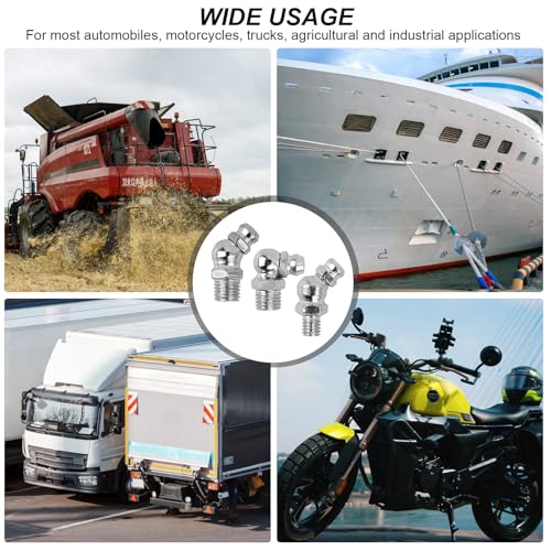 201 Stück Schmiernippel Sortiment Kit Schmiernippel M6 M8 M10 Gerade und Abgewinkelt Schmirnippelset Hydraulische Fettbeschl 45 ° 90 ° 180 ° Kegelschmiernippel für Schmierpressen-mit Aufbewahrungsbox