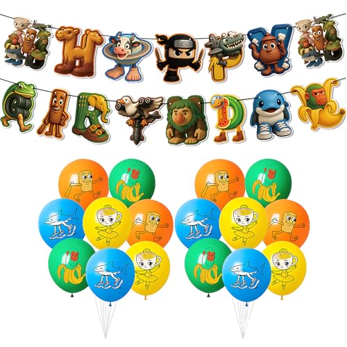 31Pcs Brainrot Birthday Decorations, Birthday Party Supplies