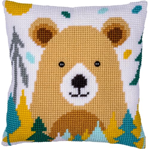 Kit coussin point de croix Vervaco 40x40 cm pour broderie adulte