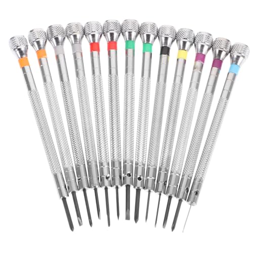 Abaodam 13個 点 精密マイクロドライバー 腕時計修理用 非滑り手柄 コンパクト設計 メガネ 電子機器対応