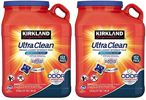 Kirkland Signature Ultra Clean Laundry Detergent (152 Pacs (2 Pack))