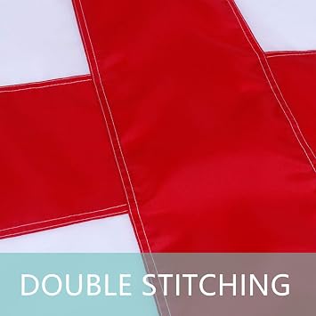 England flag British Flag 3x5FT -(90x150cm) Sewn Stripes Outdoors Indoors St George's Cross flag 210D Heavy Duty Polyester Brass Grommets