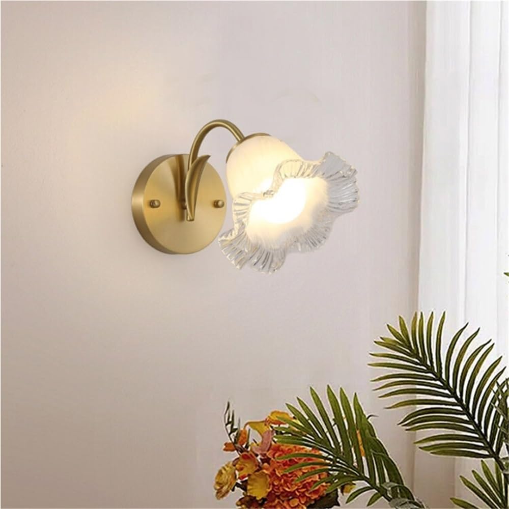 Kinkiety wewnętrzne Lampka nocna do sypialni Salon Schody Master Miedź Retro