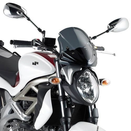 Pantalla ahumada GIVI A172G contra el viento con kit de montaje y portegecantos