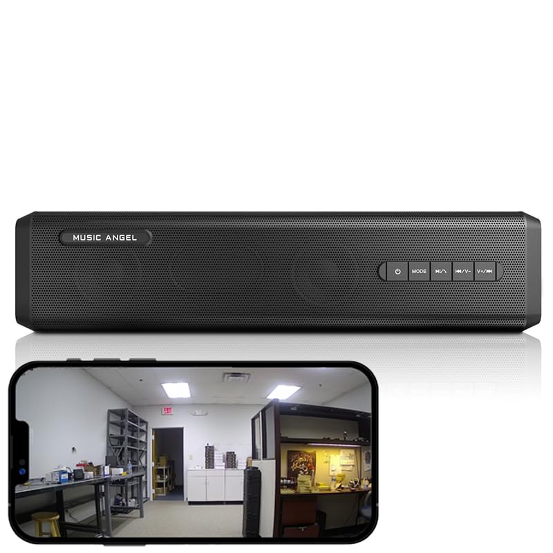 4K Ultra HD Wi-Fi Portable Bluetooth Speaker Camera Battery Powered Spy Camera Video Only No Audio