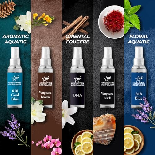 Image of HP Unisex Perfume Trial Pack | 10 x 5 ml + Gold 5ml I Variety Pack - Multiple scents eau de parfum | Long-lasting perfume | Perfect for Trying New Scents | Ideal For Gifting