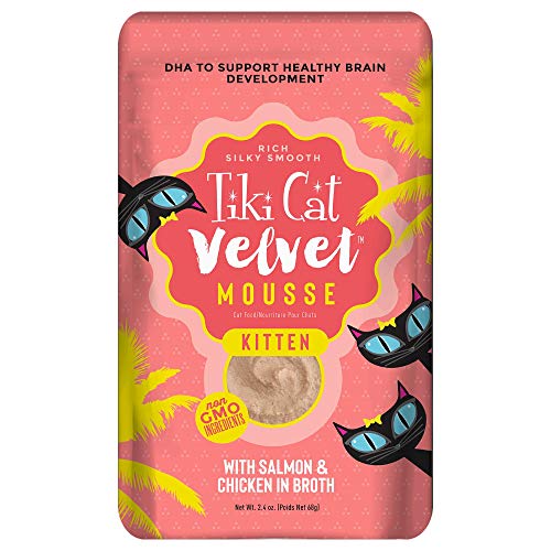 Tiki Cat Velvet Mousse Salmon Kitten Wet Food