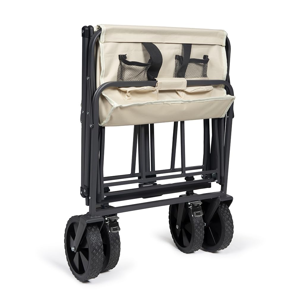 Livoo – Chariot de Transport Pliable SEP137C – 89L, jusqu'à 120 kg, Rotation 360°, Freins intégrés