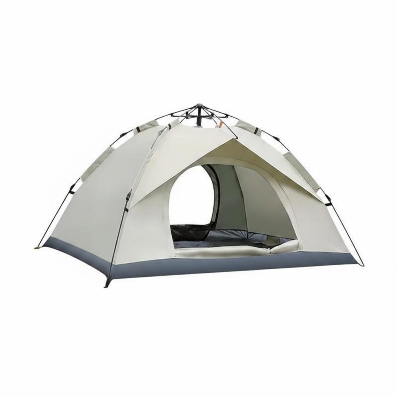Quick Installation Instant Instant Setup Tent Portable 3 Person Tent Sun Shade Instant Camping Shelter Large Space for Park, Picnic, Beige, 3-4 Person a-image-49
