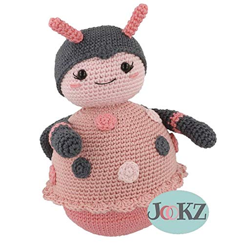 Opry Wobbleball, 110 mm, klingender Stehaufball zum Stricken und häkeln von lustigen Figuren