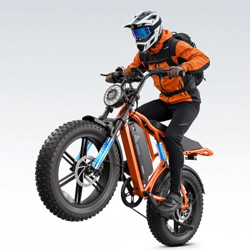 Image of TST Electric Bike for Adults, 1500W Peak Motor, 28 MPH, 20 inch x 4.0 inch Fat Tire E-Bike, 48V 15Ah /25Ah Removable Battery, Dual Hydraulic Disc Brakes, Dual Suspension, LCD & APP, UL 2849 Certification