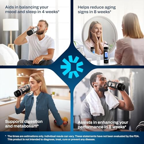 ENERGILZ Hydrogen Water Bottle | Large 16.2 oz (480 ml) Hydrogen Water Bottle Generator 3000ppb | Hydrogenator Machine | SPE/PEM Hydrogenated Ionizer Generator - Image 7