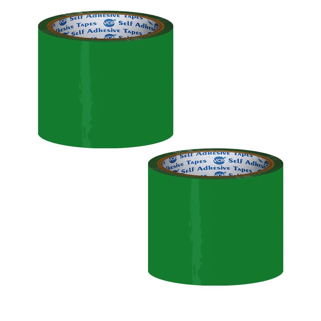 VCR Green Color Tape - 50 Meters in Length - 72mm / 3" Width - 08 Rolls Per Pack - BOPP Self Adhesive Tape for Arts and Craft use, Box Packing, Office and Home use (B07RXZHDZ1) Amazon Price History, Amazon Price Tracker
