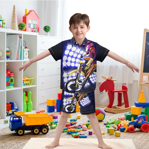 Image of visesunny Little Boys Short Sleeve T-Shirt Beach Shirts Casual Shorts Set Summer Clothes for Kids Outfits