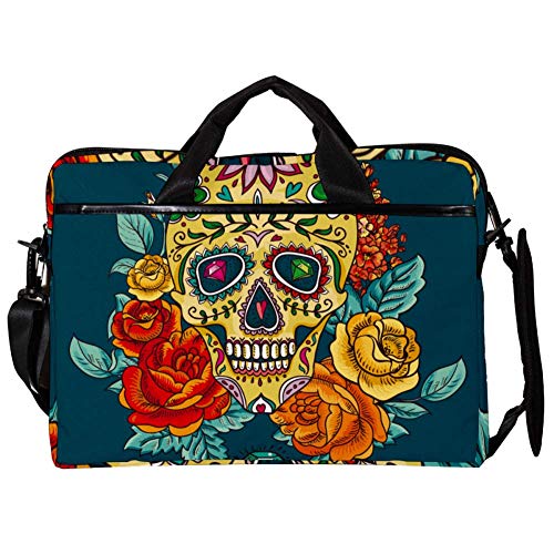 Sac à bandoulière pour ordinateur portable 14 15.4 pouces housse crâne mode