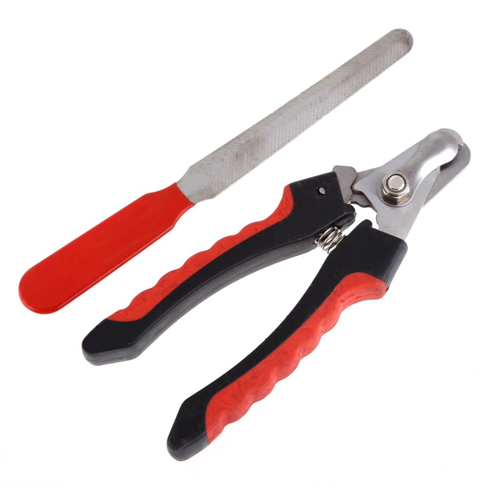 bailongin Pet Dog Nail File and Clipper Scissors Trimmer Cutter