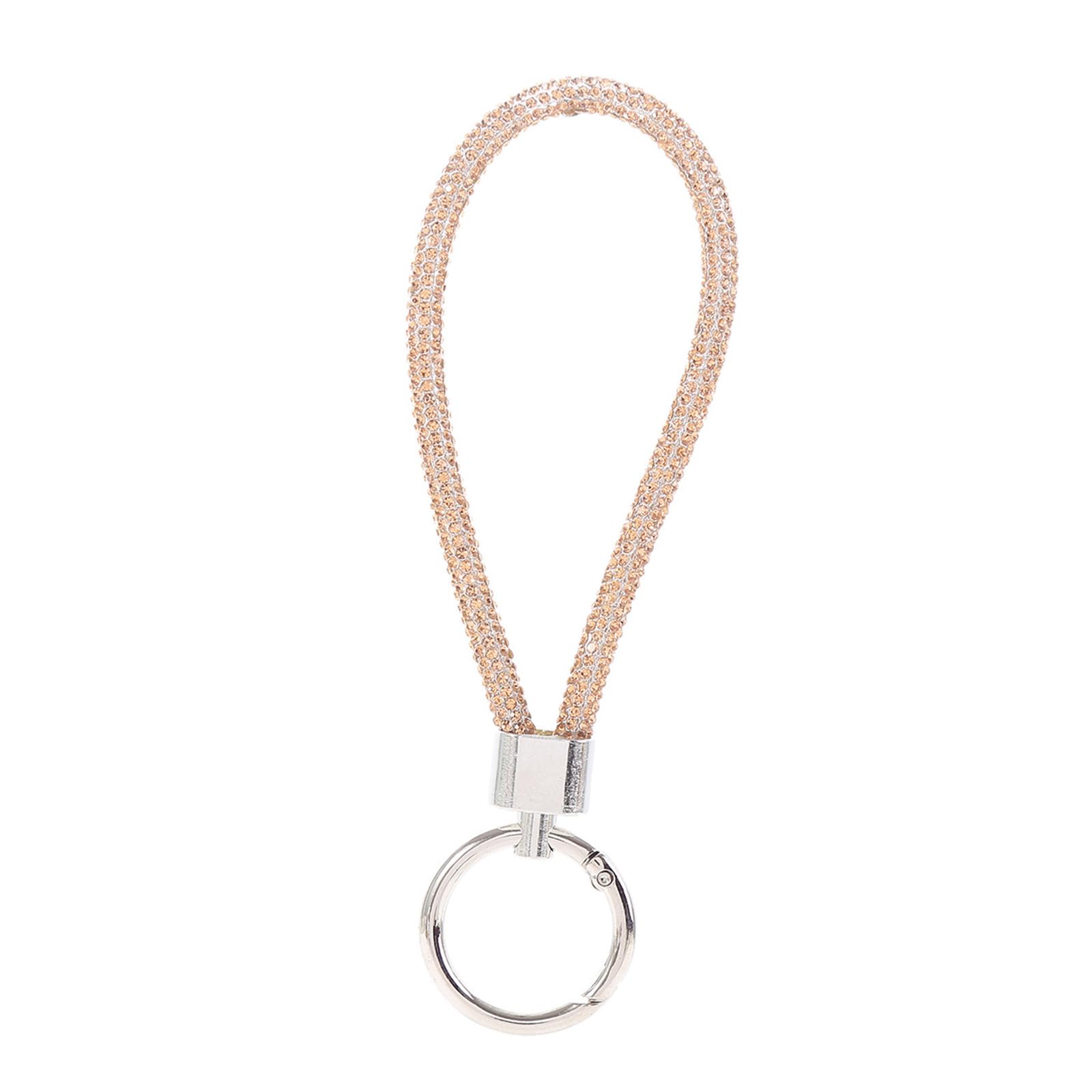oringnat Glitter Keychain Wrist Straps Cord Cellphone Lanyard Anti-lost Rope Car Keychain Wallet Decorations