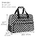 Yarwo Sewing Machine Tote Bag, Universal Portable Carrying Case with Anti-slip Padded Bottom Compatible with Most Standard Sewing Machine and Supplies, Black Dots