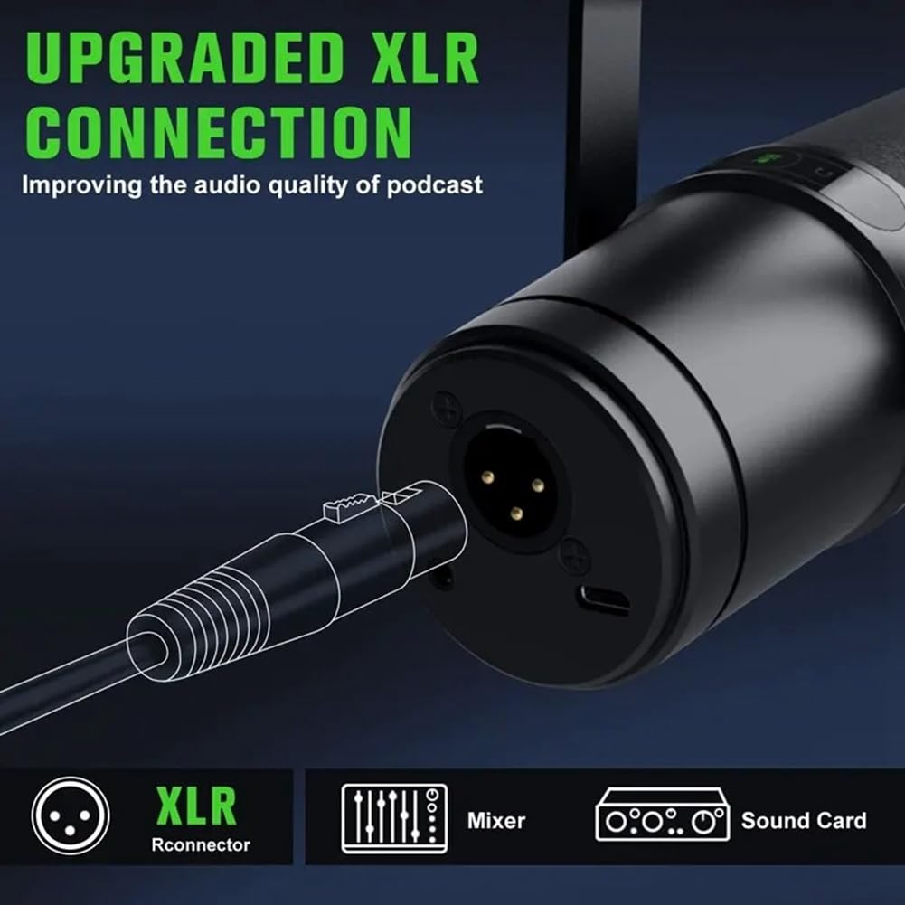 SM7B Microphone dynamique professionnel USB/XLR pour diffusion de podcast et studio d'enregistrement pour musique et discours