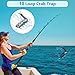 Therwen 2 Pack 10 Loop Crab Snare Trap 6 Inch Length Catching Dungeness Crab Snare Trap with Reserve Loops for Fishing Poles Dungeness Blue Red Rock Crabs