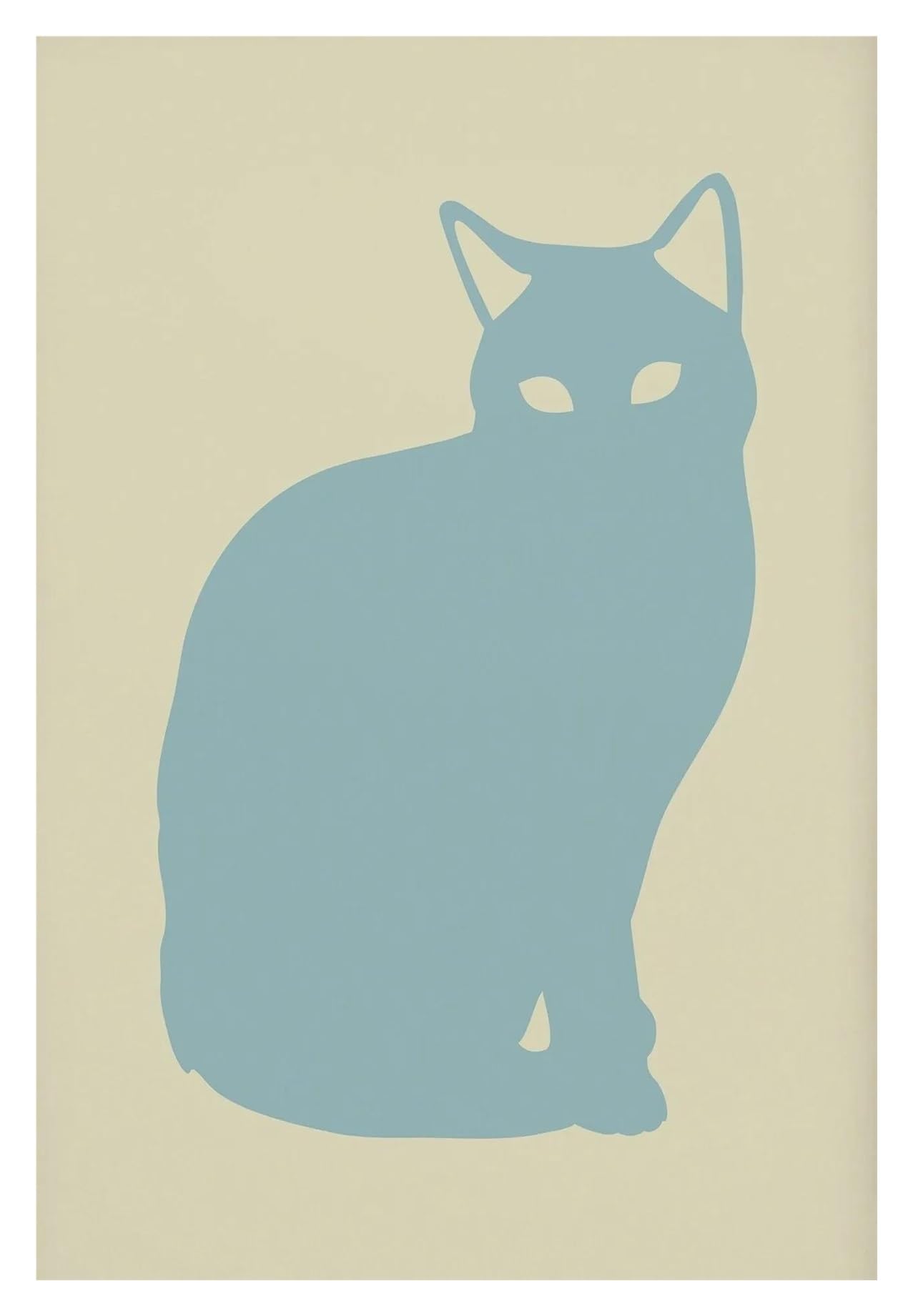 Xenite G Wall Art Canvas Prints Modern Cute Lazy Cats Poster Prints Funny Cat Enthusiasts Relaxin Minimalist Canvas Paintin Girly Wall Picture Home Room Decor(,50X70cm)