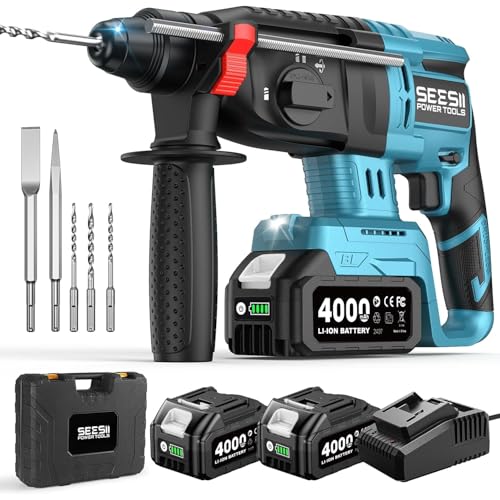 SEESII Marteau Perforateur Sans Fil: 600W, 2,5J...