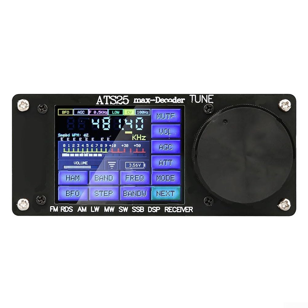 RANRAO ATS-25max-Decoder Si4732A10 Receptor de banda completa Soporte CW RTTY FT8 FT4 SW MW Batería de litio incorporada 3000mA, 1511067946