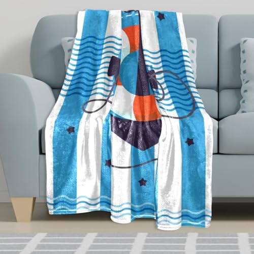 Couverture polaire rayures jeté canapé plaid chaud doux 150x130 - 6