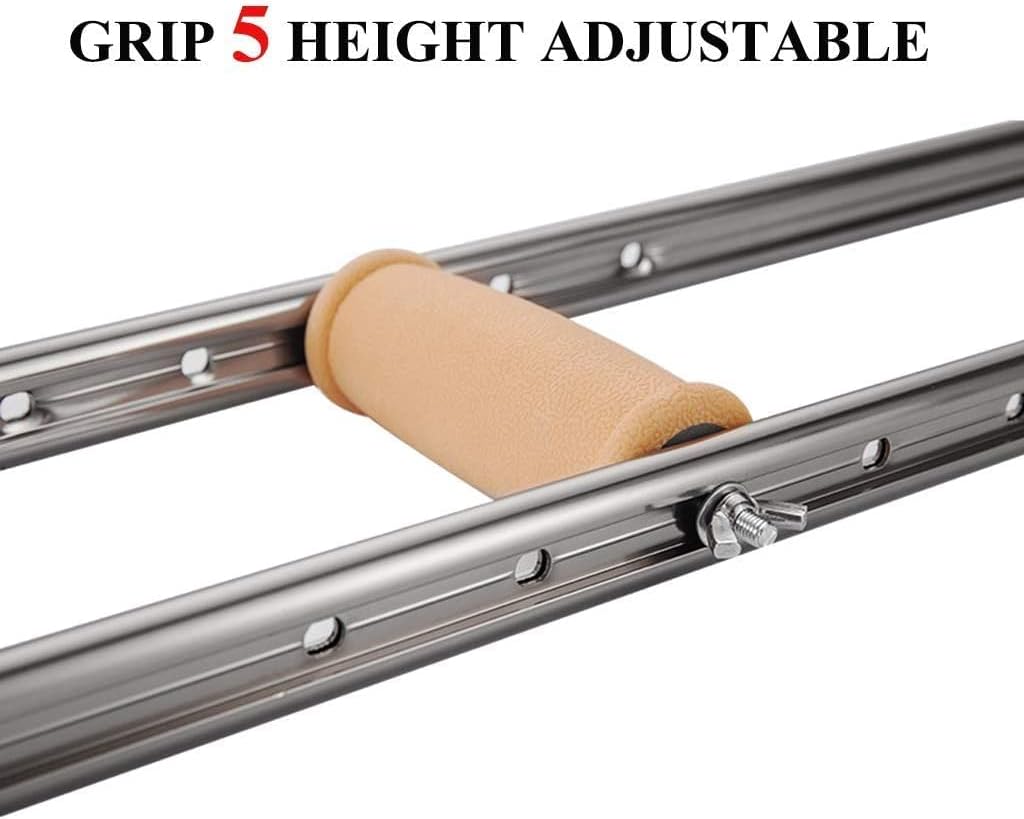 Crutches for Adults Underarm Underarm Crutches for Adjustable Lightweight Adult Walking Crutches with Underarm Pad And Handgrip, Height Adjustable Aluminum Alloy Anti- Slip Walker- A Pair for Adults a