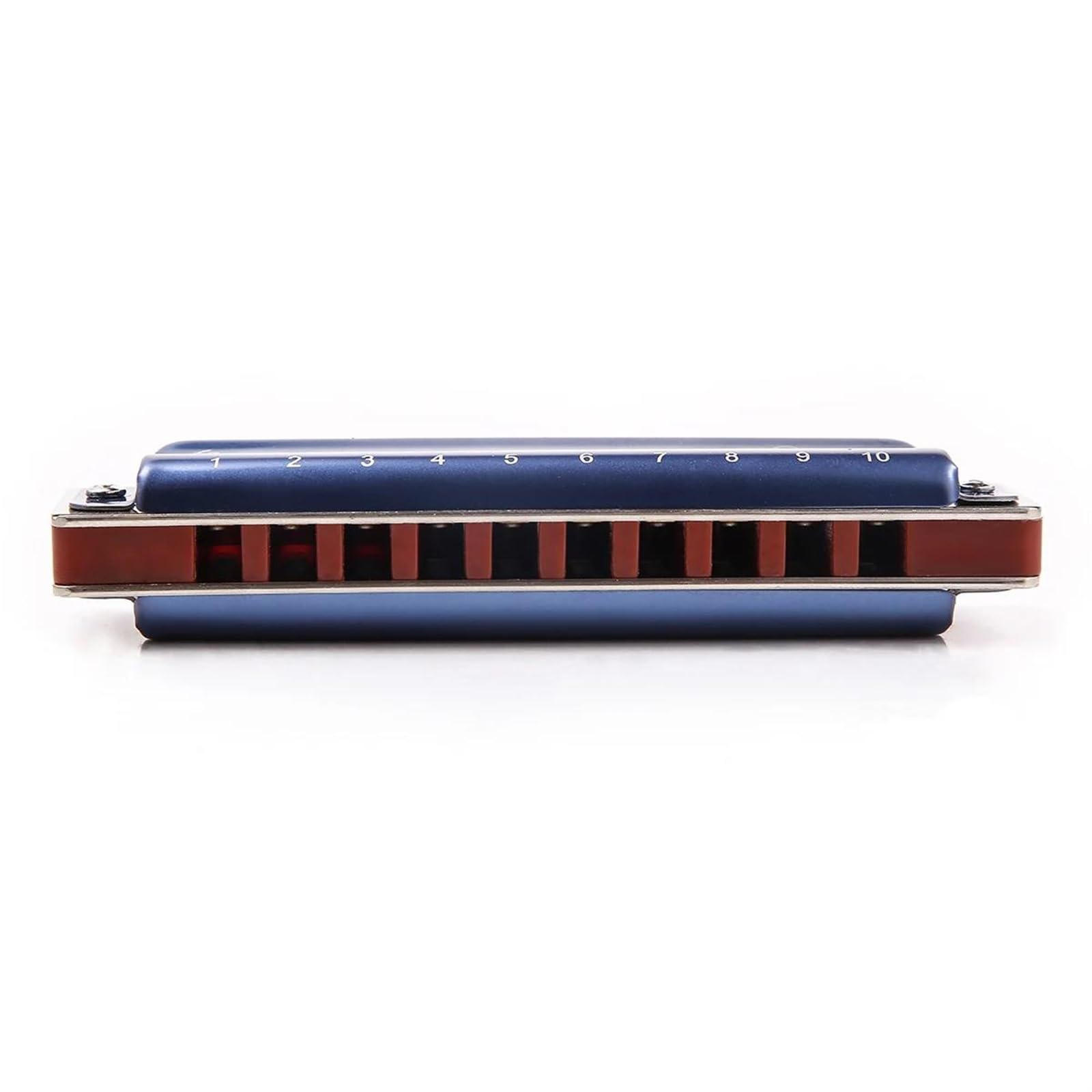 armonica a bocca Armonica Diatonica Armonica A 10 Fori Blu Con Custodia Armonica Professionale Per Studenti Principianti Adulti (Color : Eb)