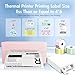 Bluetooth Thermal Shipping Label Printer: 4x6 Wireless Label Maker with Tape for Small Business - Compatible with iPhone, Android, Windows & Mac, Widely Used for USPS UPS Ebay Amazon Shopify, Pink