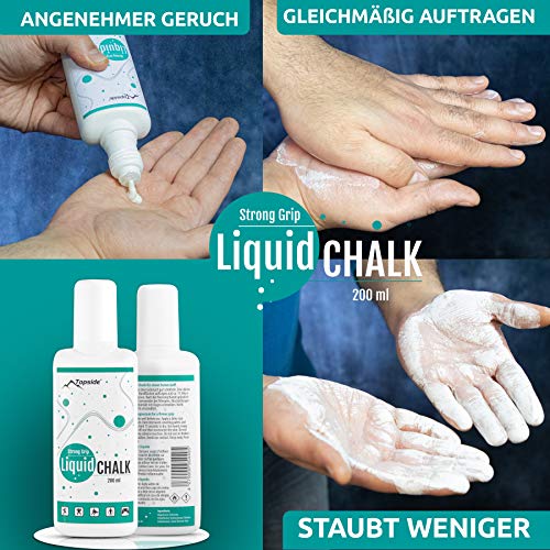 TOPSIDE ® Liquid Chalk 200 ml - beste grip voor klimmen, boulderen of halterstang - ons vloeibare krijt ruikt aangenaam… - Image 4