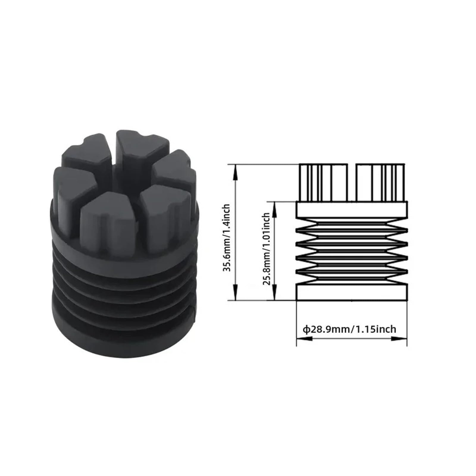 Compatibile con Bambu Lab, piedini antivibranti for P1S/X1 | Cuscinetto in gomma antiscivolo e antipolvere, for P1S/X1 Carbon, durevole e stabile(8pcs)