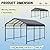 Greesum 10x15FT Metal Carport with Heavy Duty Frame and Galvanized Steel Roof, Round Carports with Side Support Rods, Canopy Shelter for Car, Pickup Trucks, Boats and Tractors, Party, Gray